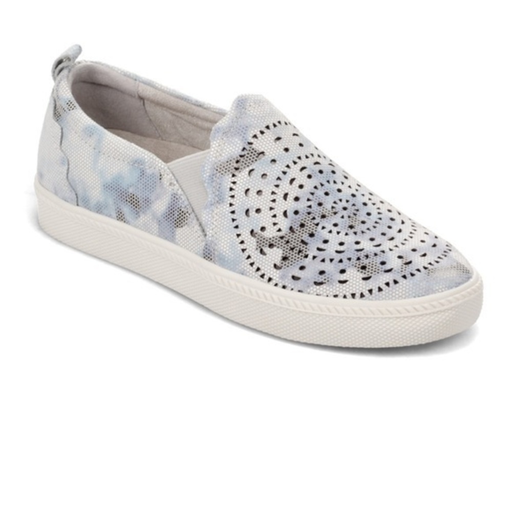 Earth origins, laser cut slip on sneaker
